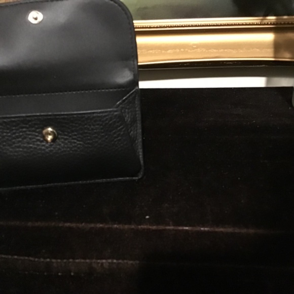 NWT Kate Spade Dumpling pebbled leather small case card holder Wallet Black - Picture 4 of 6